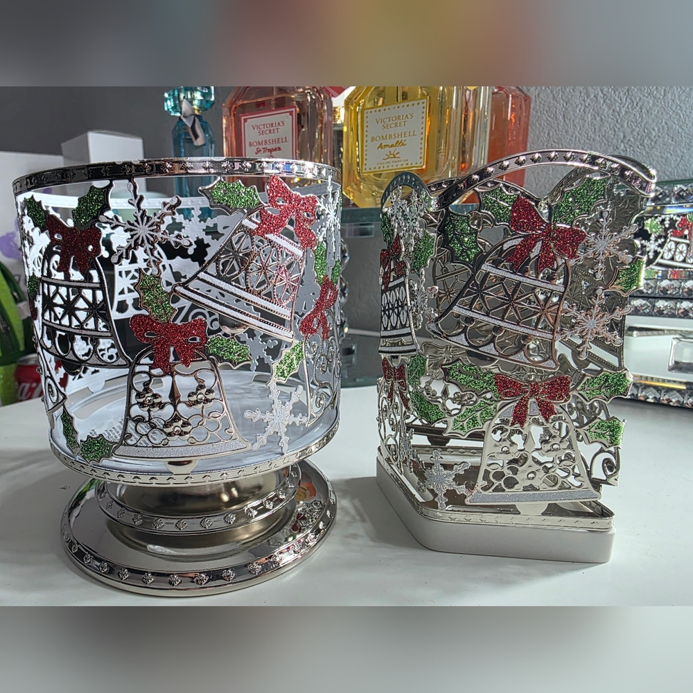 Bath And Body Works Christmas Candle And Hand Soap Holders
